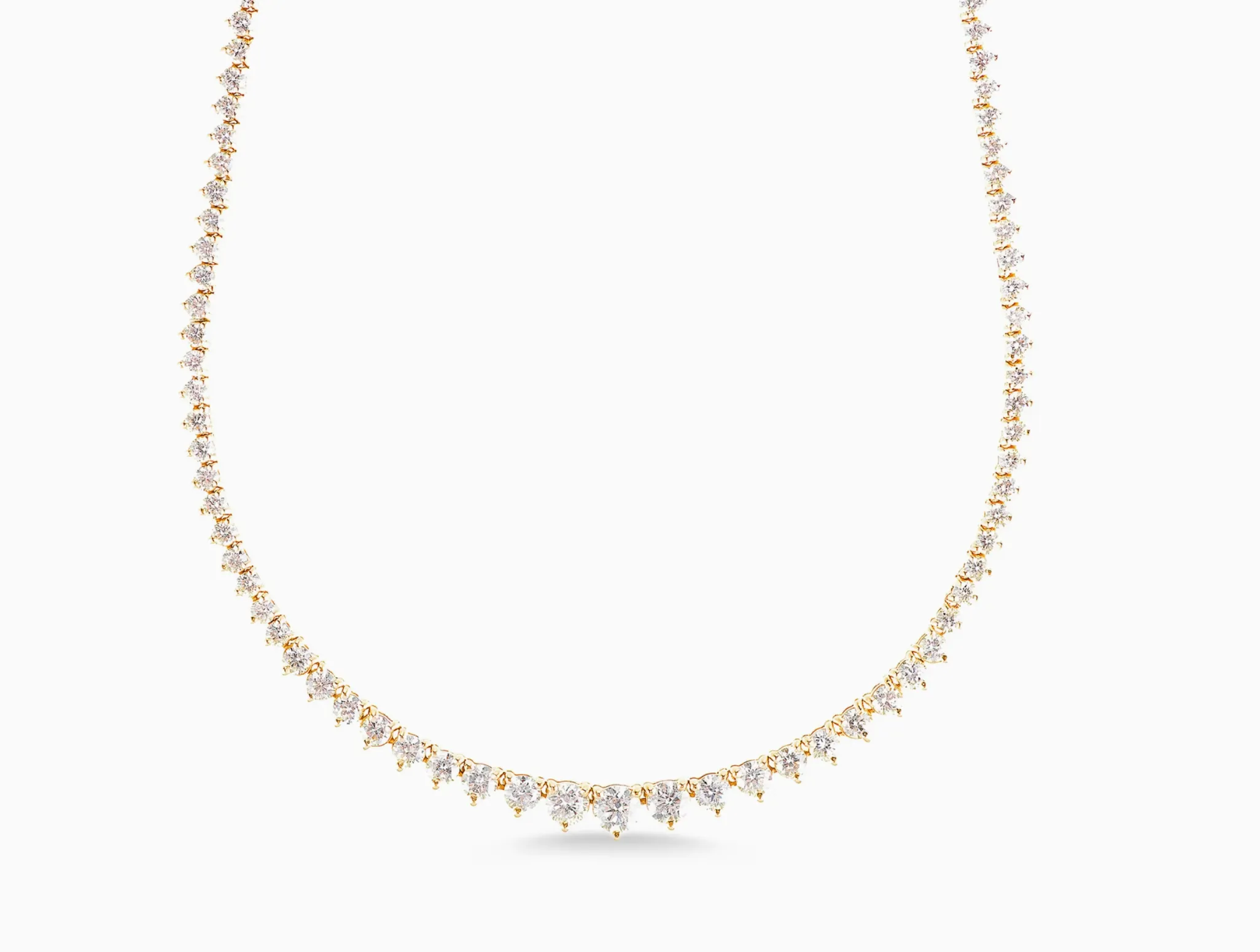 6.50ct Graduated Tennis Necklace