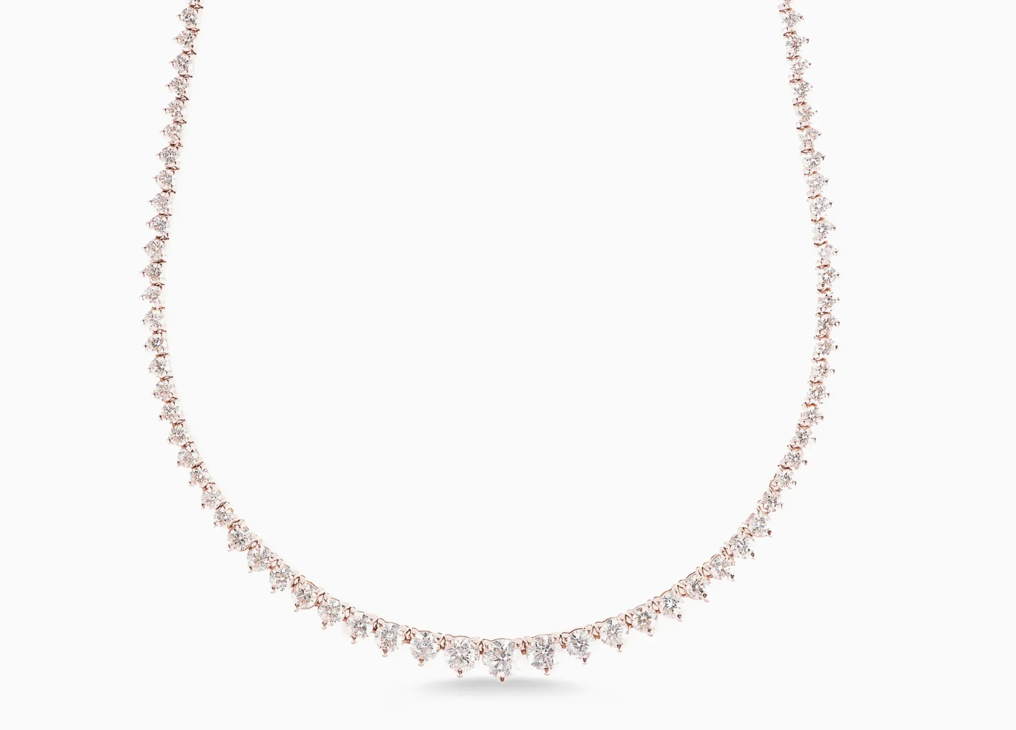 6.50ct Graduated Tennis Necklace