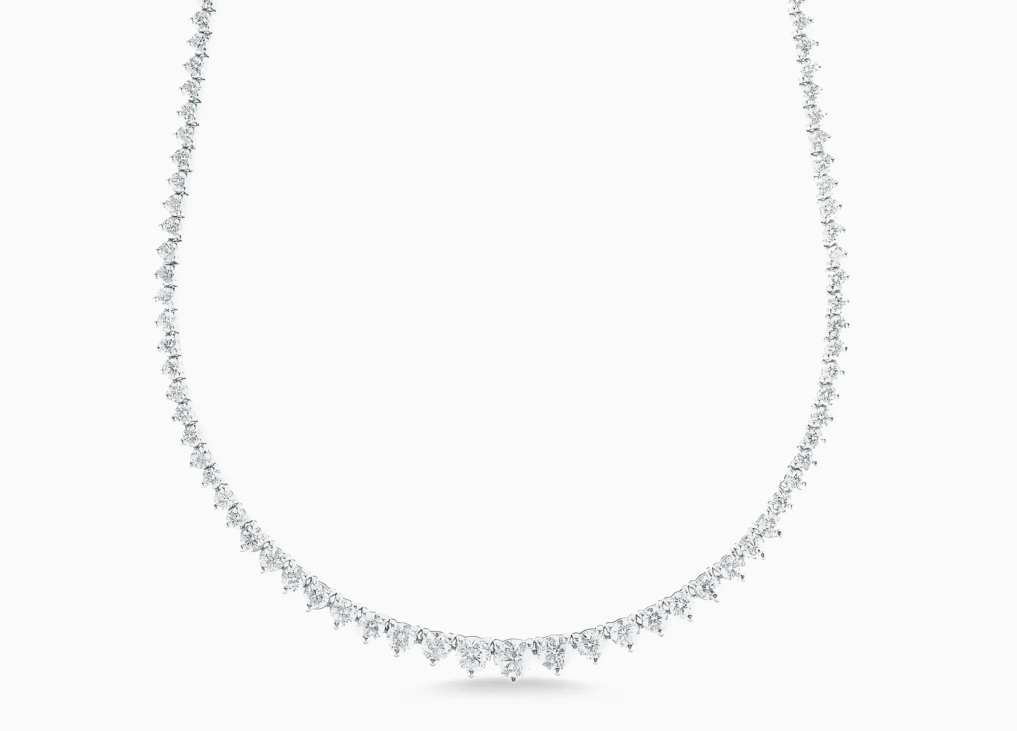 6.50ct Graduated Tennis Necklace