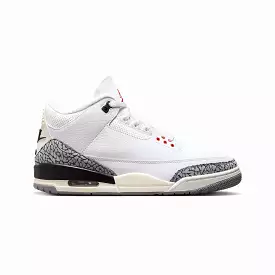 AIR JORDAN 3 RETRO 'SUMMIT WHITE/FIRE RED-BLACK-CEMENT GREY'