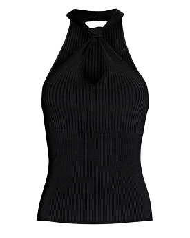 Andrea Halter Knot Top (Black)