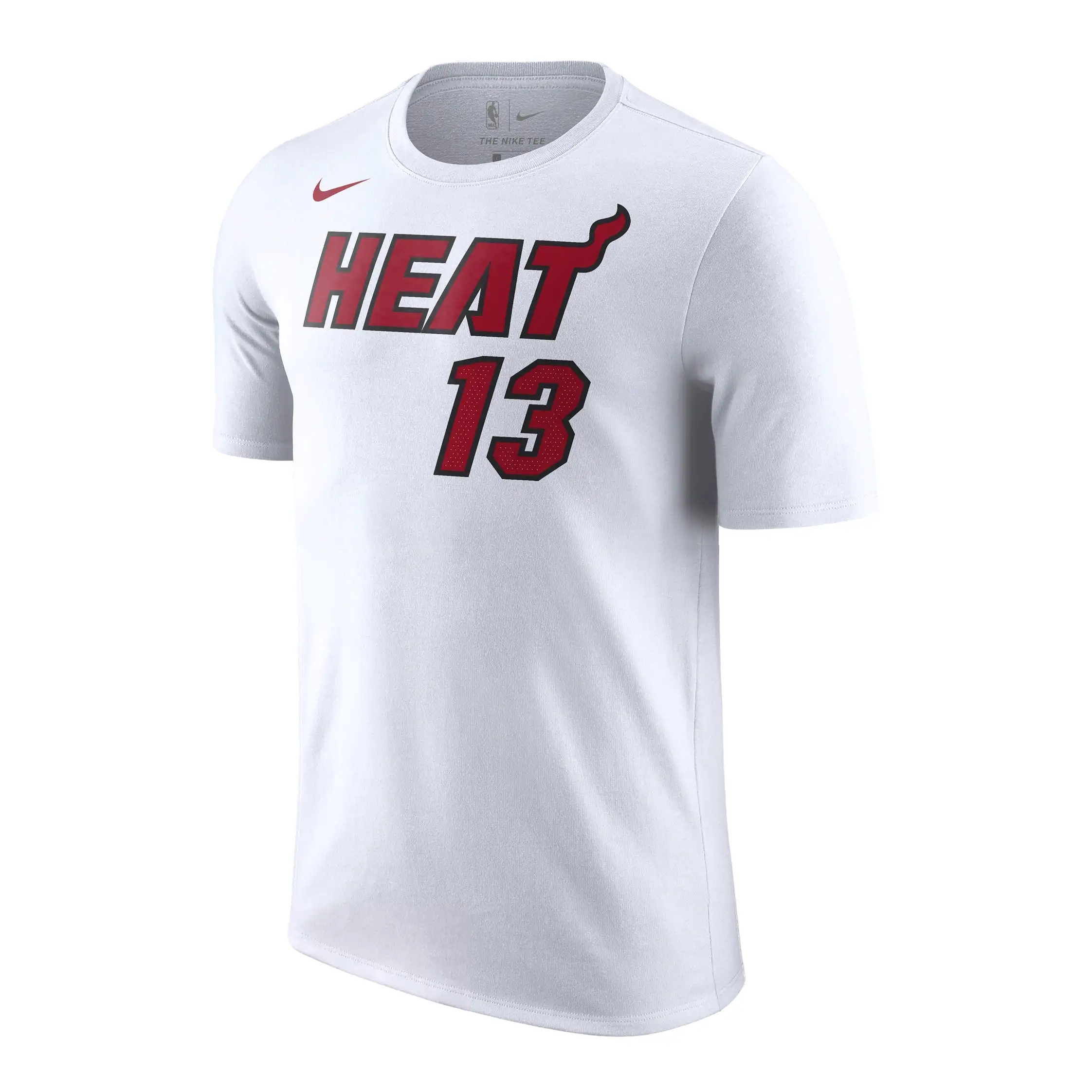 Bam Adebayo NIKE Miami HEAT Association White Name & Number Youth Tee