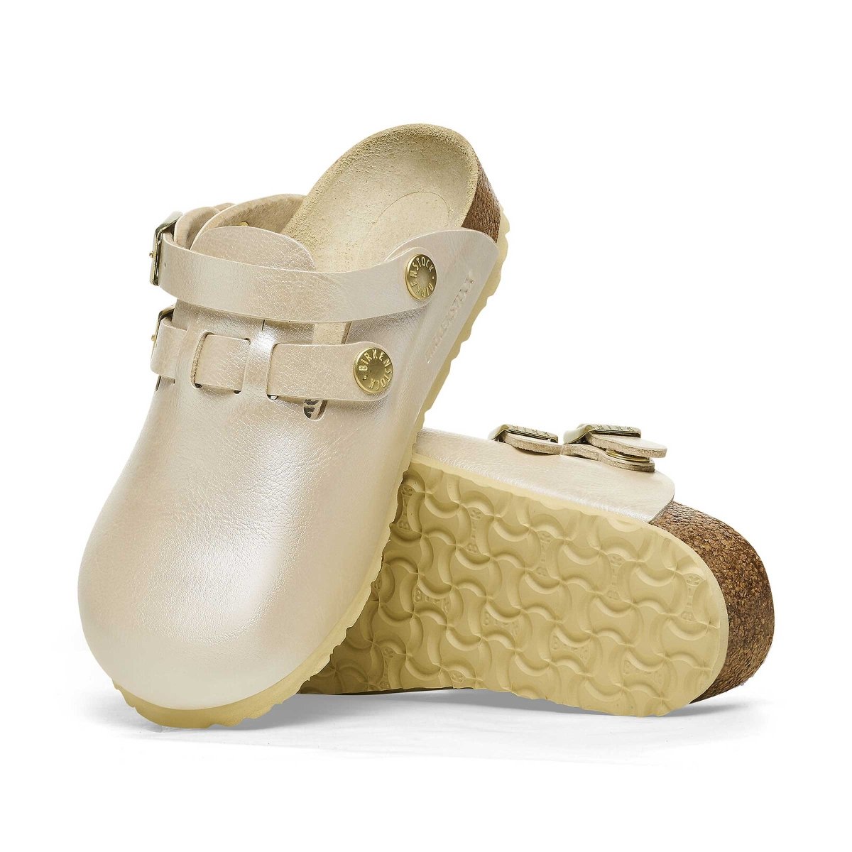 Birkenstock Girl's Kay Pearl White (Sizes 30-34)