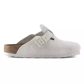 Birkenstock Men's Boston Antique White Suede