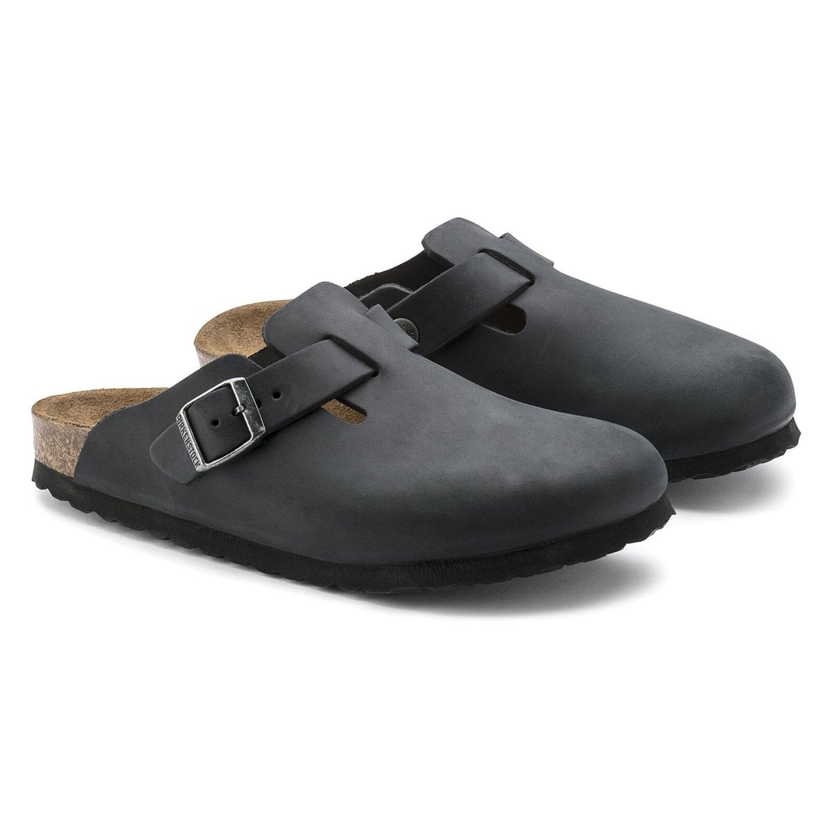 Birkenstock Men's Boston Black Oiled Leather