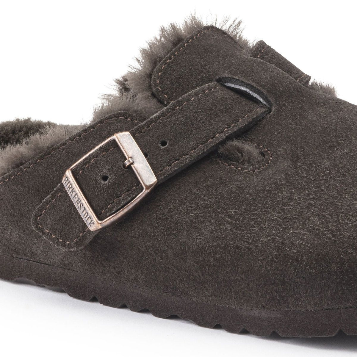 Birkenstock Men's Boston Shearling Brown Suede