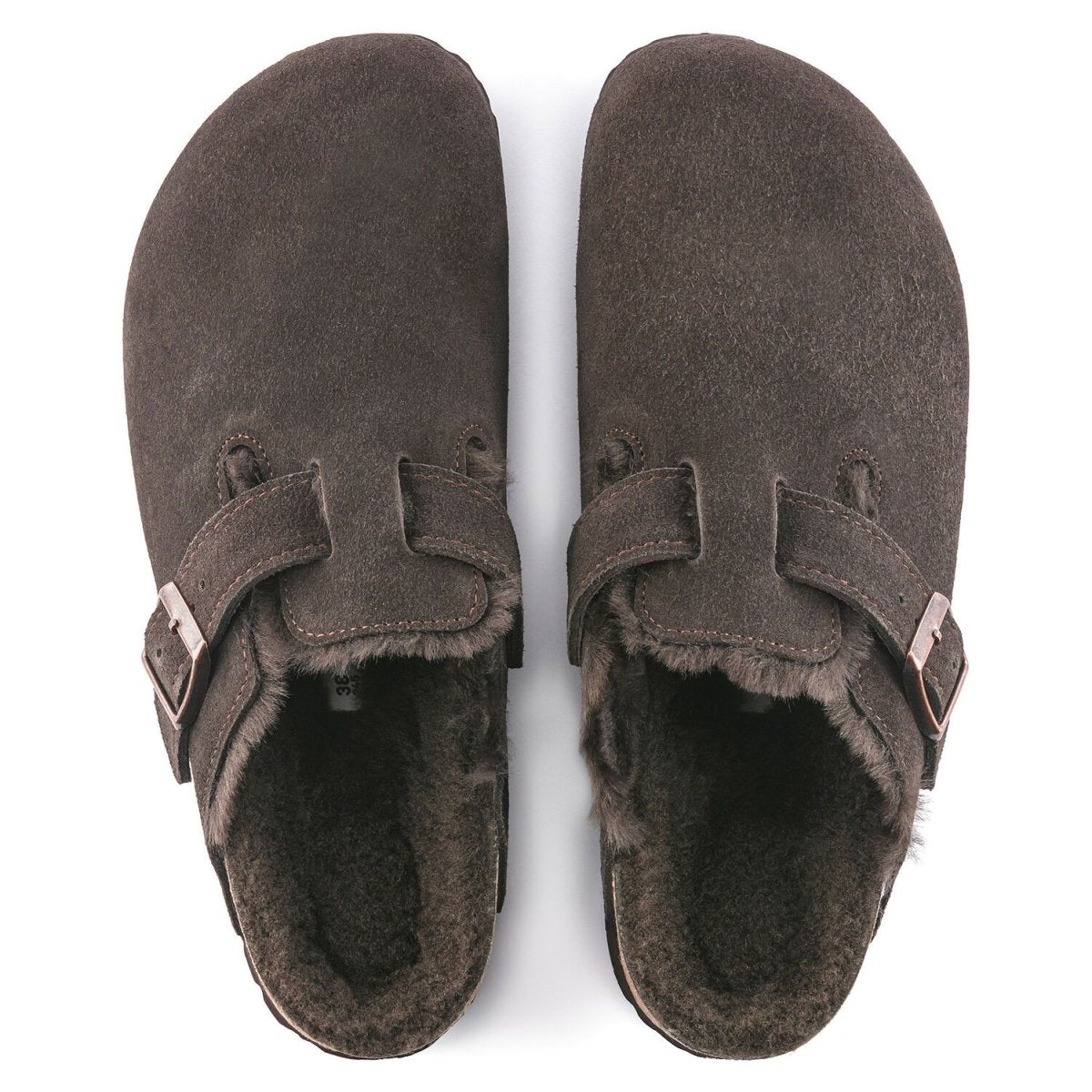 Birkenstock Men's Boston Shearling Brown Suede