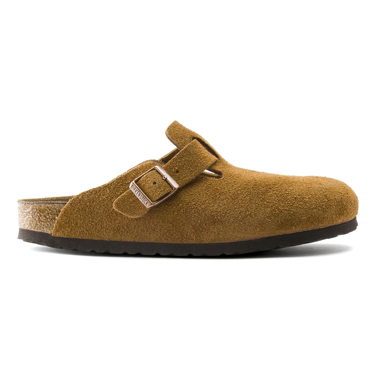 Birkenstock Men's Boston SOFT Footbed Mink Suede