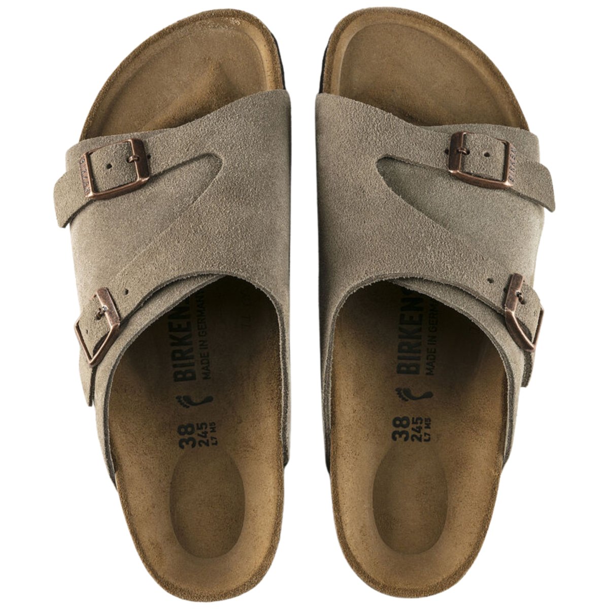 Birkenstock Men's Zurich Taupe Suede