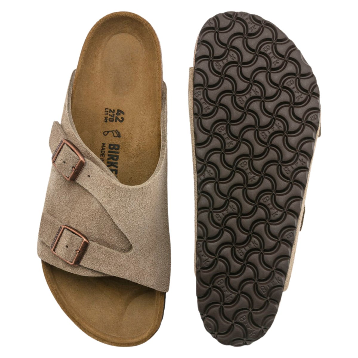 Birkenstock Men's Zurich Taupe Suede