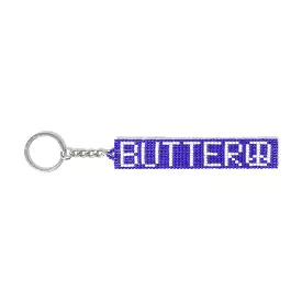 Butter Goods Beaded Keychain Blue