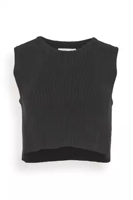 Chace Cropped Top in Black