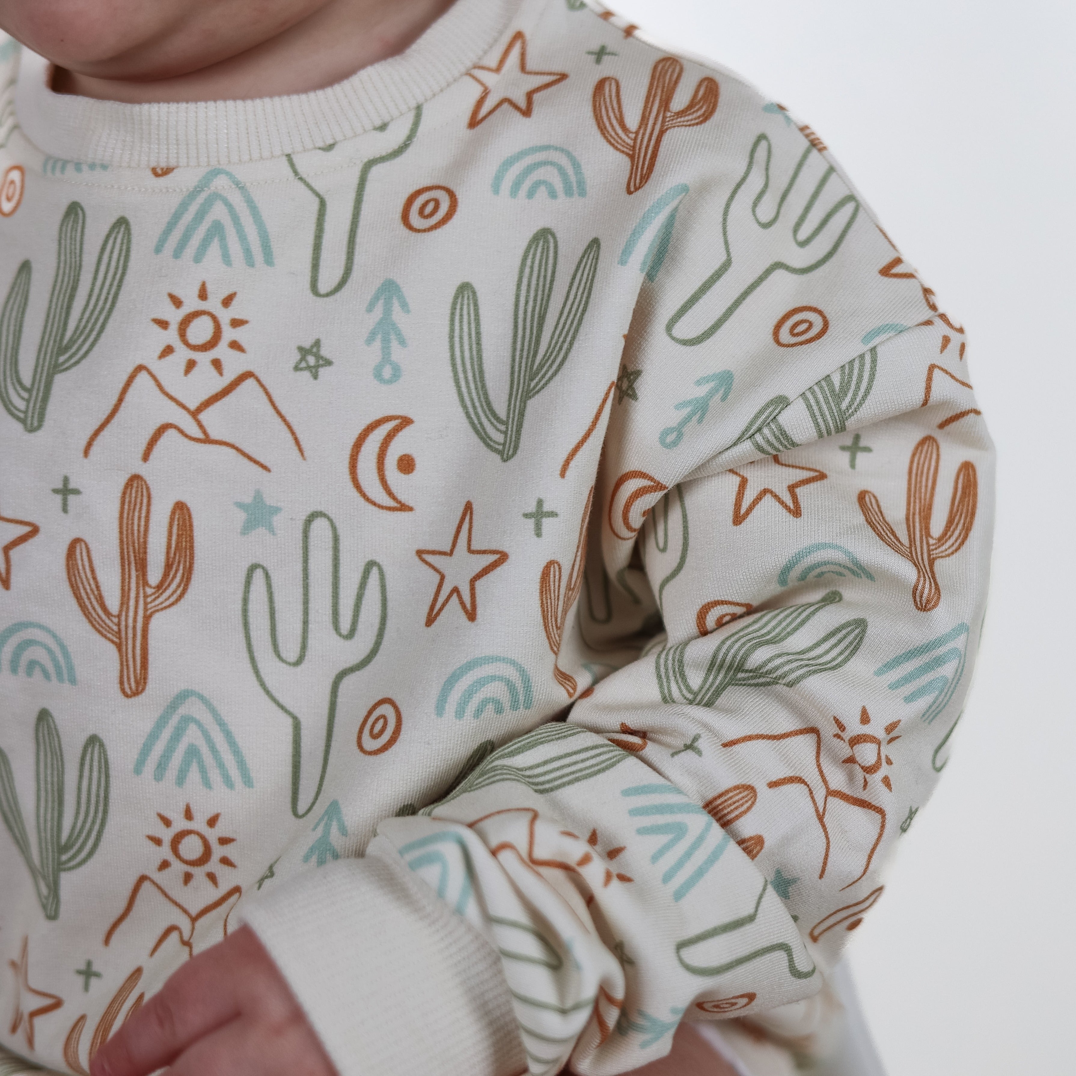 Crew Neck Romper- Cactus