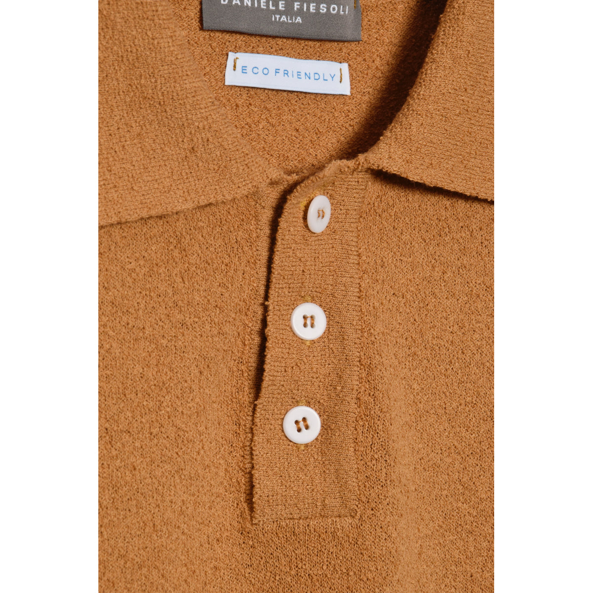 Daniele Fiesoli Polo Sponge Cotton DF 7033 59 zafferano