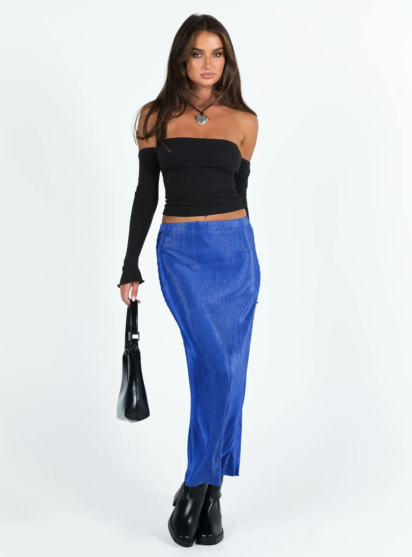 Duke Midi Skirt Blue