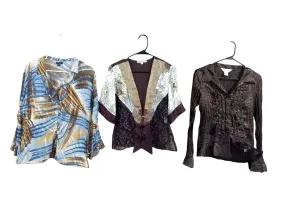 Earthy Tone Grunge Blouses - 13 pcs - 10/9/24