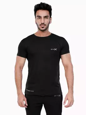 GymX Dark Black Flex Fit Tee - Sale