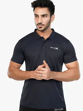 GymX Polo Tech Tee: Infinity Blue