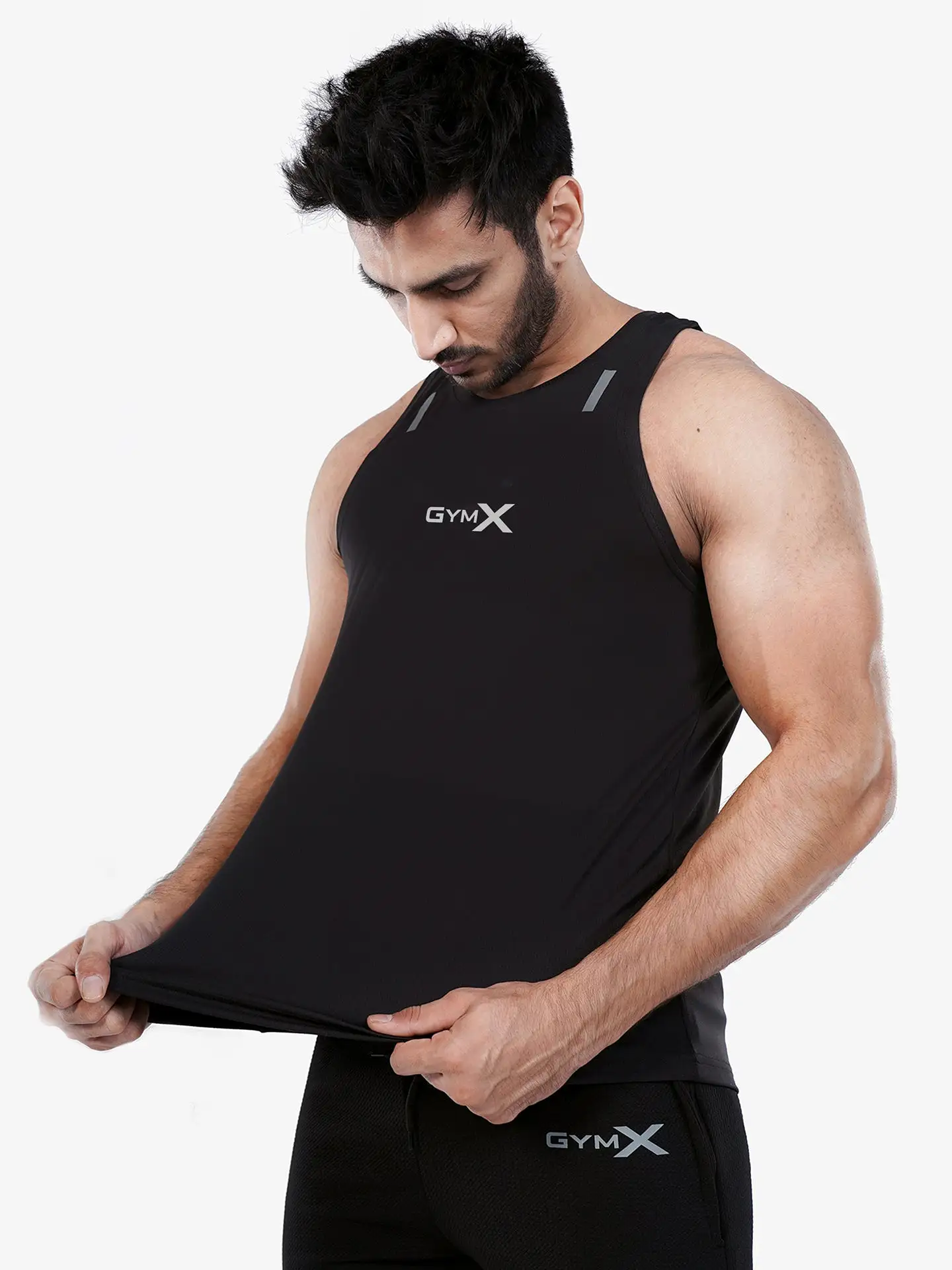 GymX Ultra Lite Black Tank- Sale