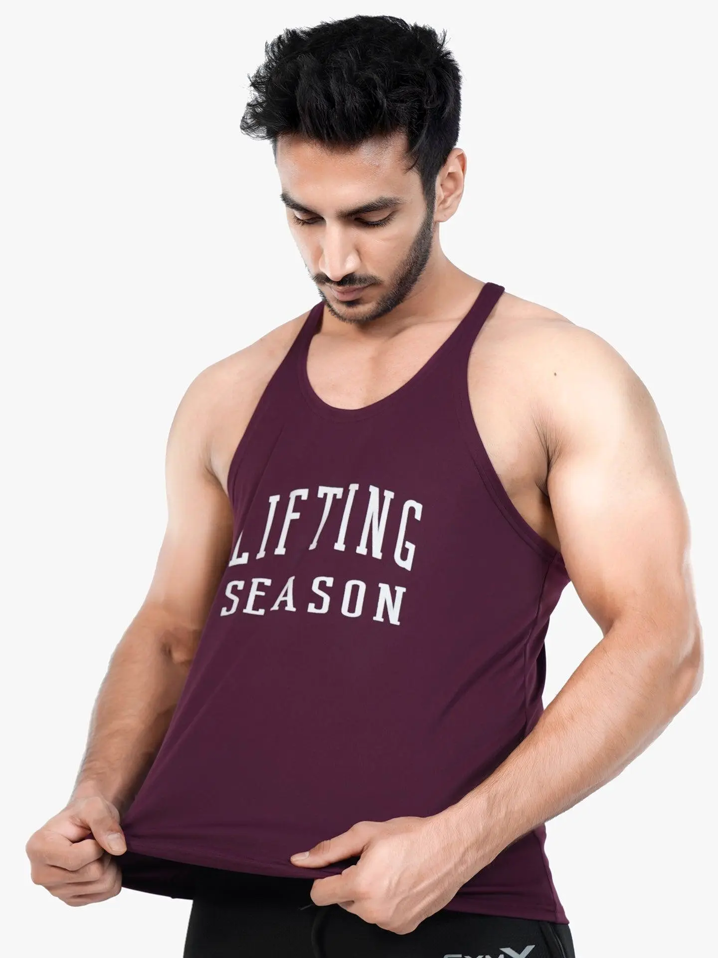 GymX Ultra Lite Maroon Stringer: Lifting Season - Sale