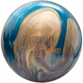 Hammer Raw Pearl Blue/Silver/White Bowling Ball