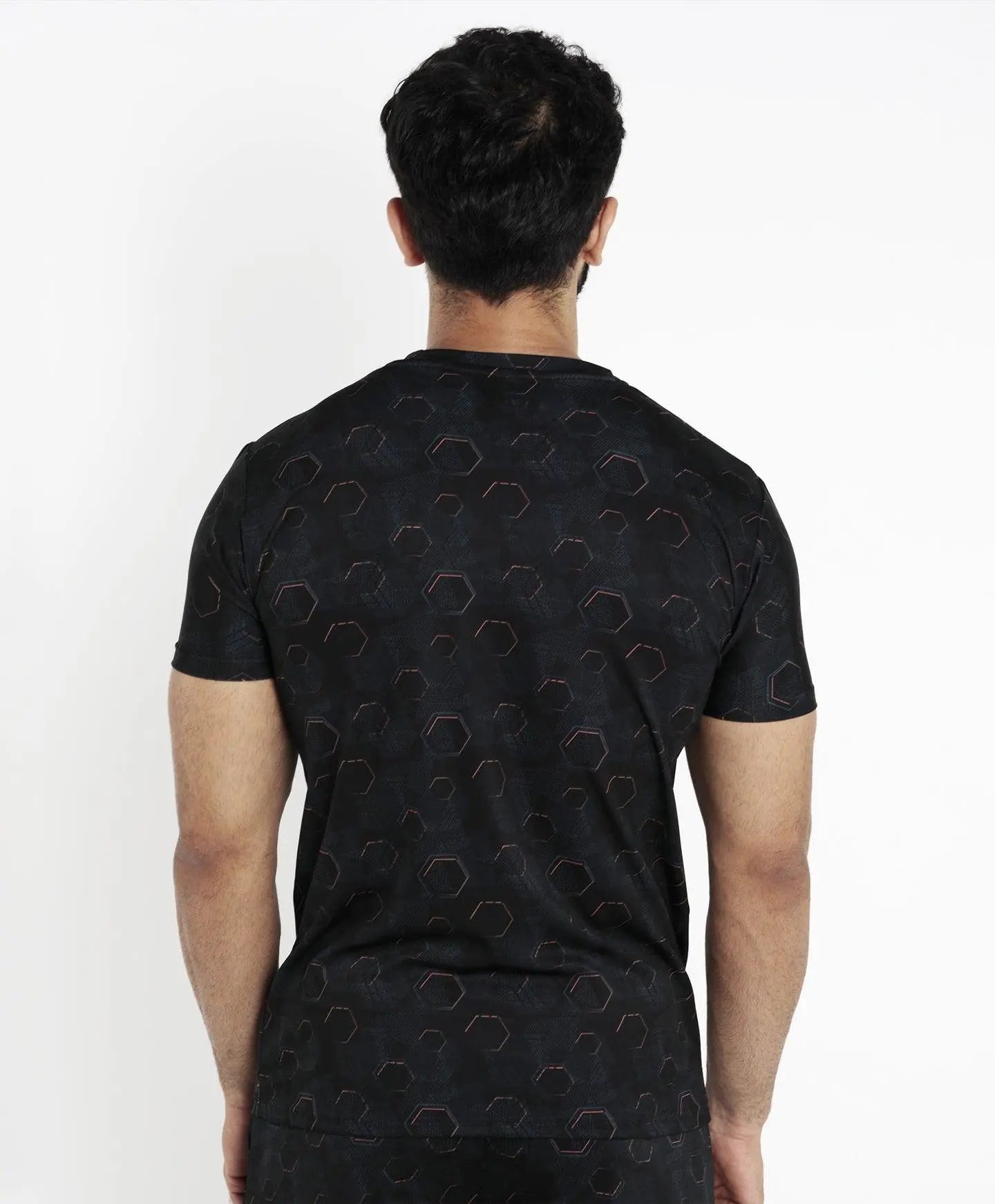 Hexagonal Camo Tee (4 way stretch)- Sale