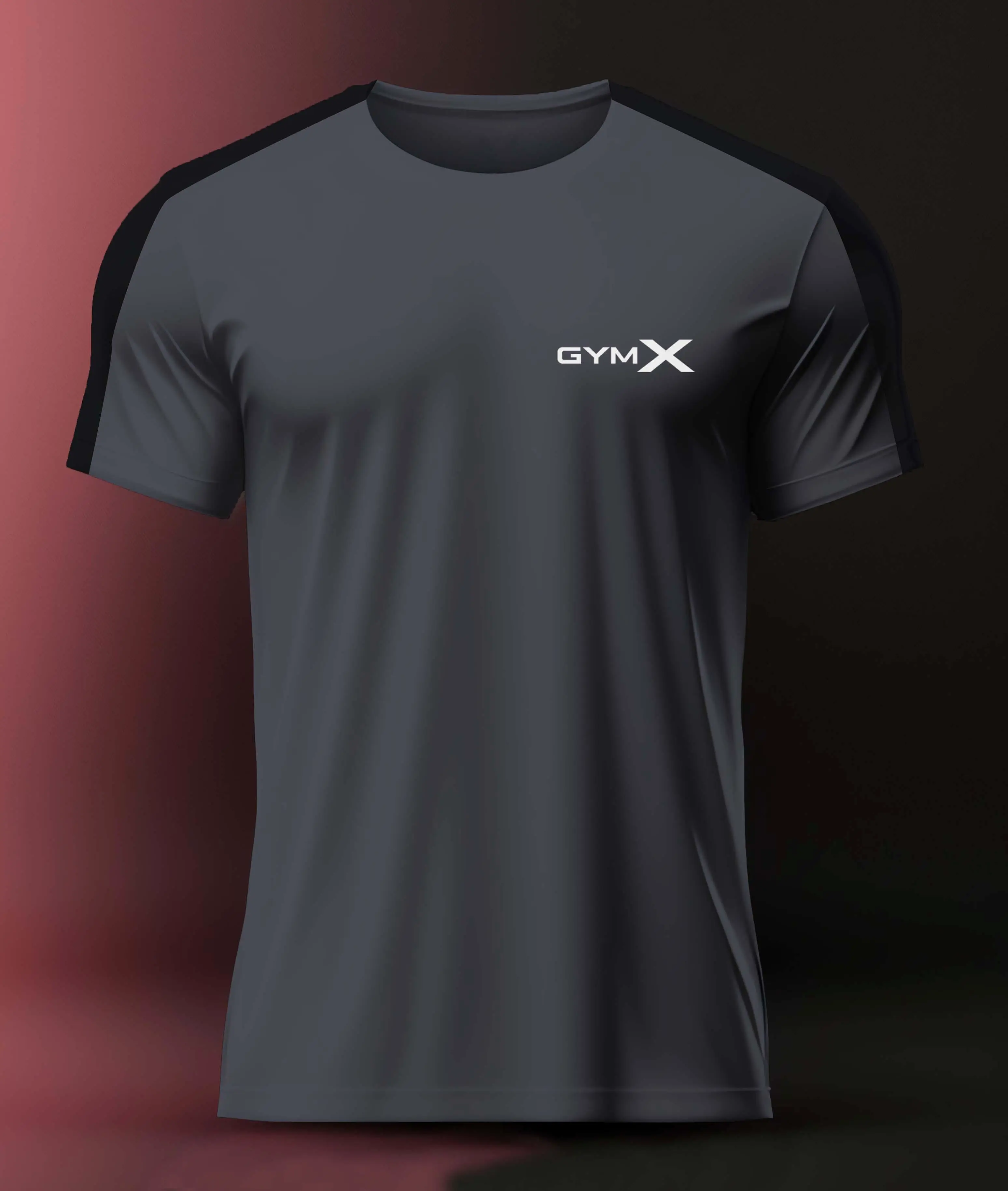 Iron Grey GymX Panel Tee