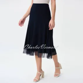 Joseph Ribkoff Skirt with Mesh Hem - Style 231223 (Midnight Blue)