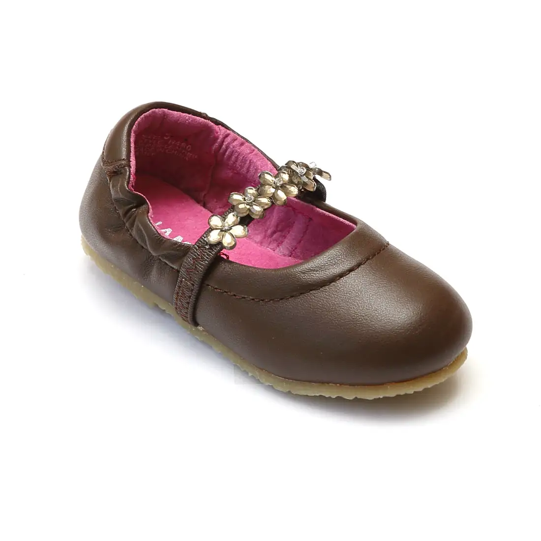 L'Amour Girls H480 Brown Ballet Shoes