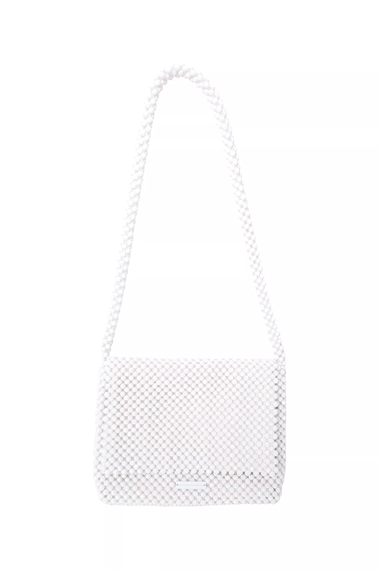 Loeffler Randall White Beaded Crossbody