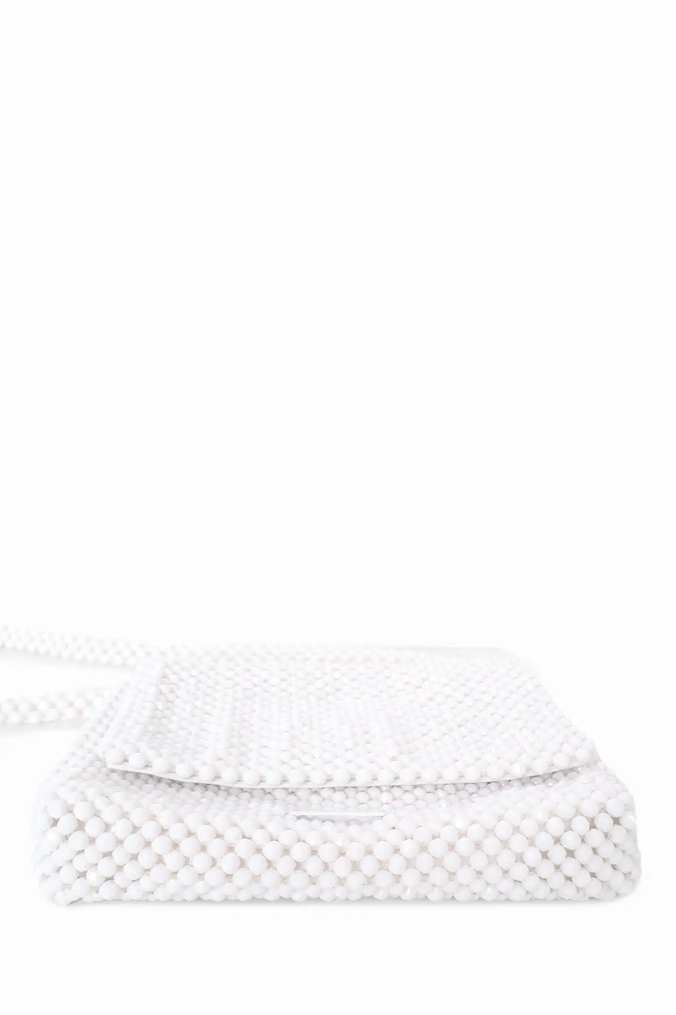 Loeffler Randall White Beaded Crossbody