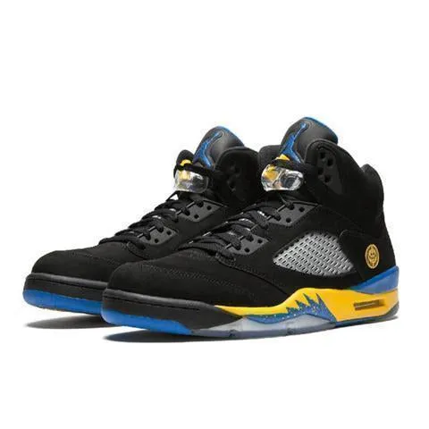 Men's Jordan 5 Retro Laney Basketball Shoes - Black