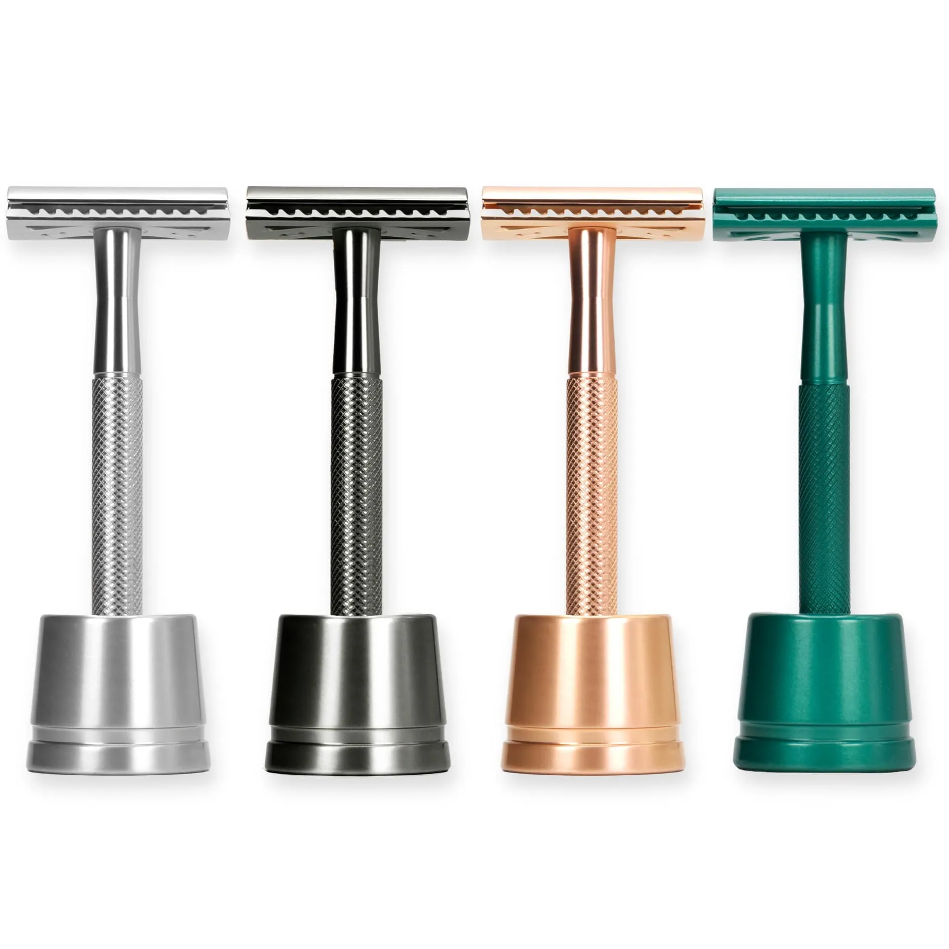 Metal Safety Razor + Stand