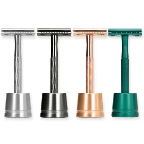 Metal Safety Razor + Stand