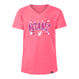 New Era Miami HEAT Sequins Girls Tee