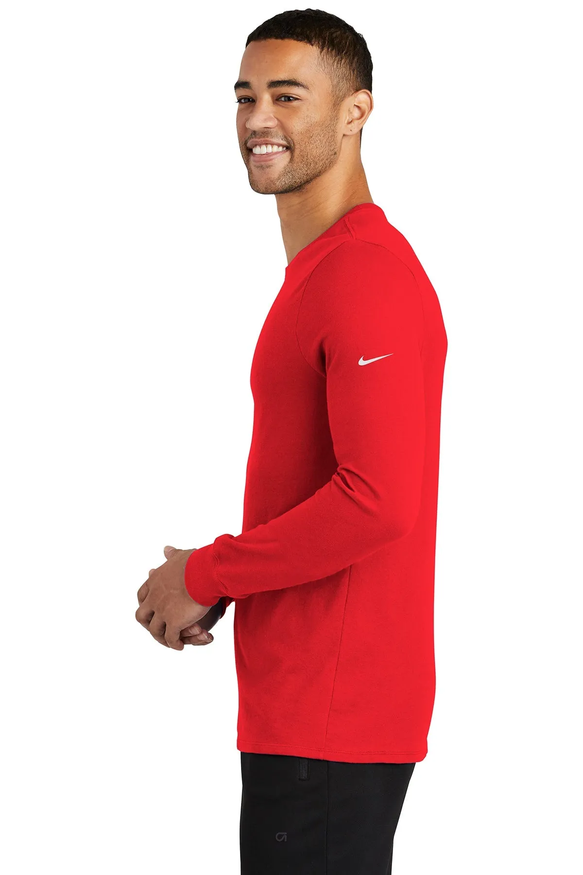 Nike Dri-FIT Long Sleeve Custom Tees, University Red