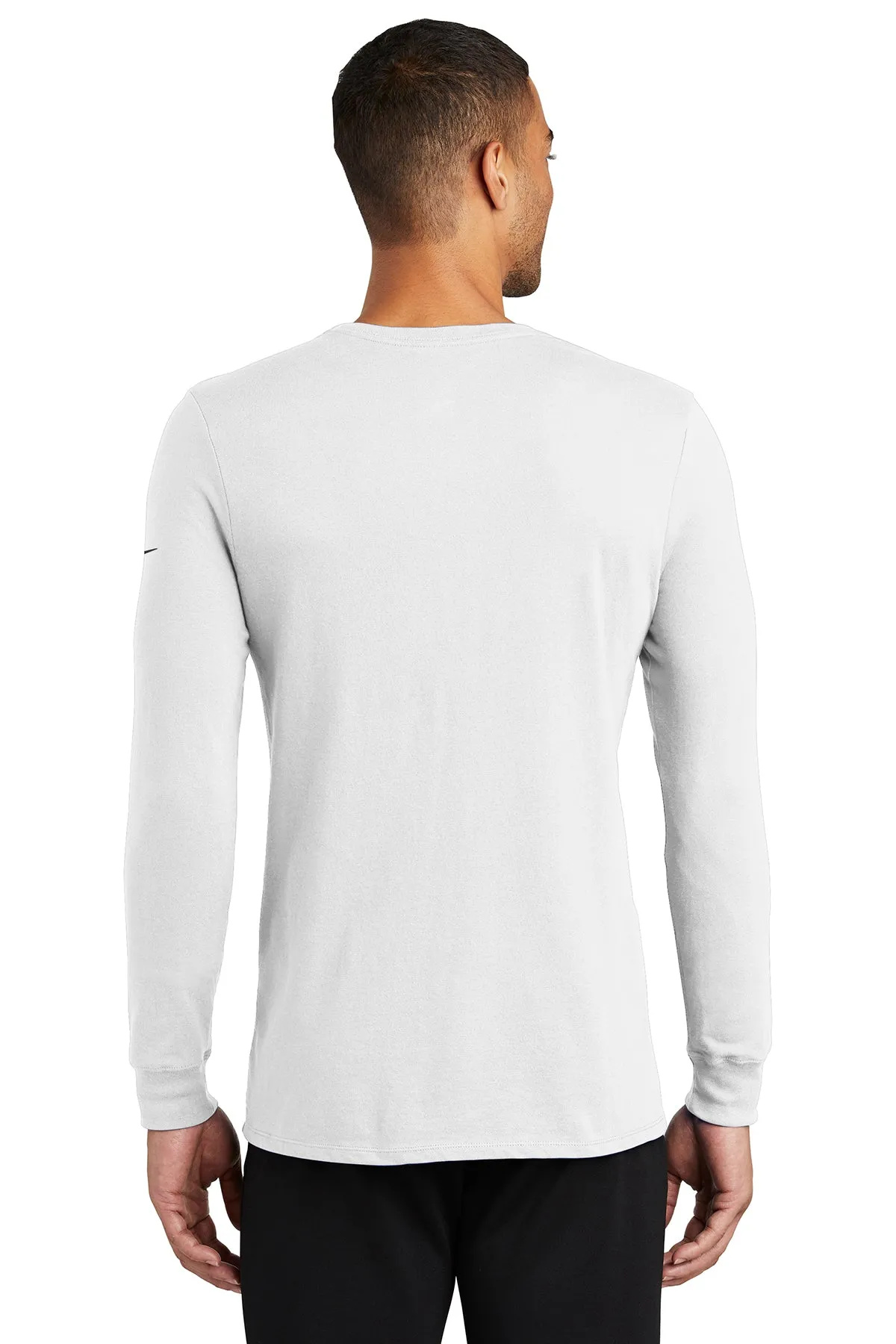 Nike Dri-FIT Long Sleeve Custom Tees, White