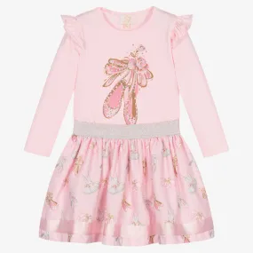 Pink Ballet Shoes Skirt Set 