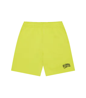 SMALL ARCH LOGO SHORTS - ACID YELLOW