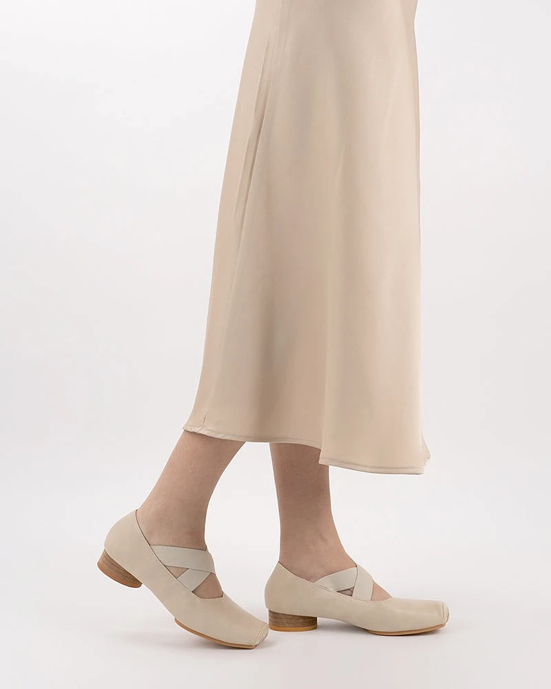 Stretchy Crisscross Strap Comfortable Ballet Flats