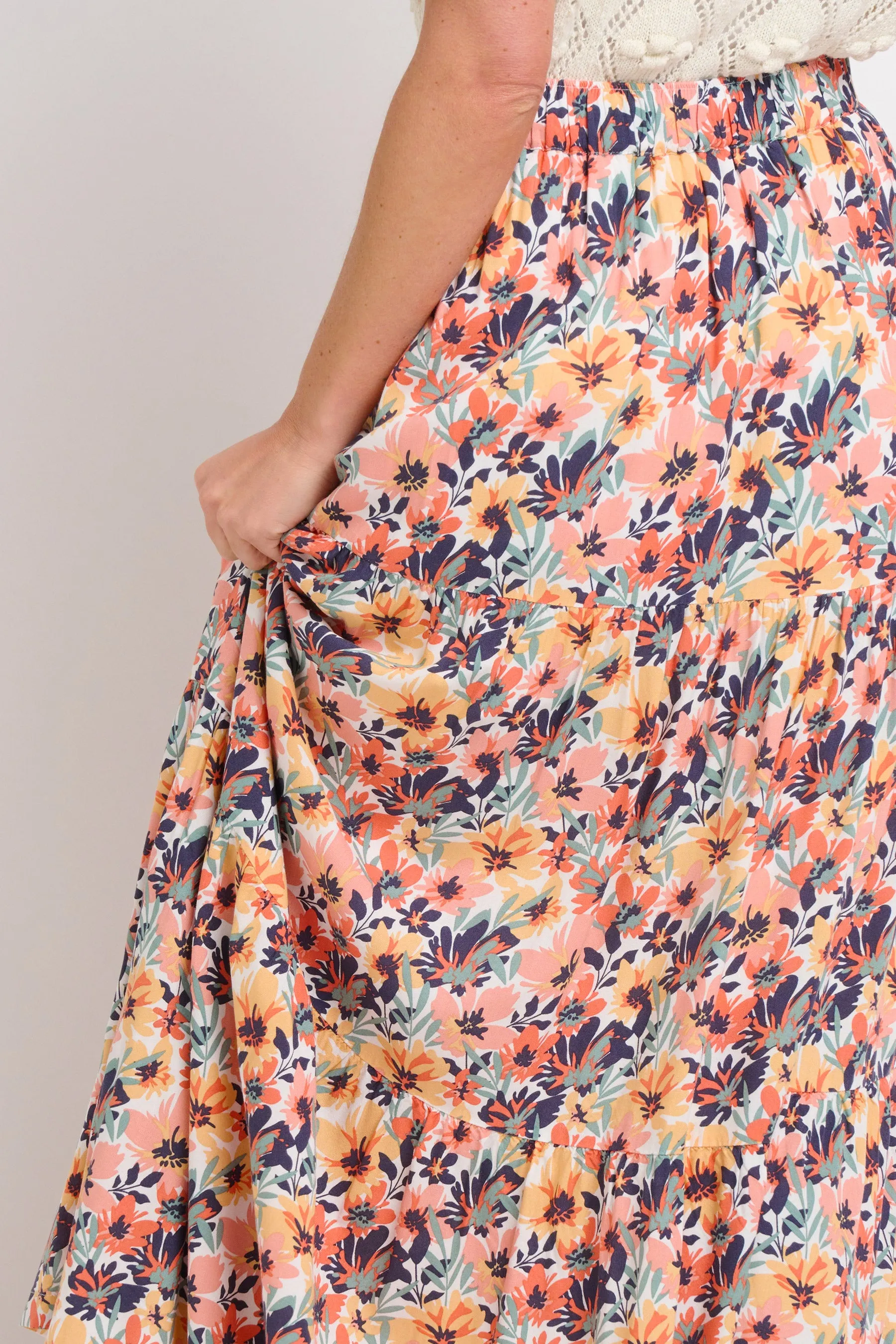 Summer Blooms Maxi Skirt