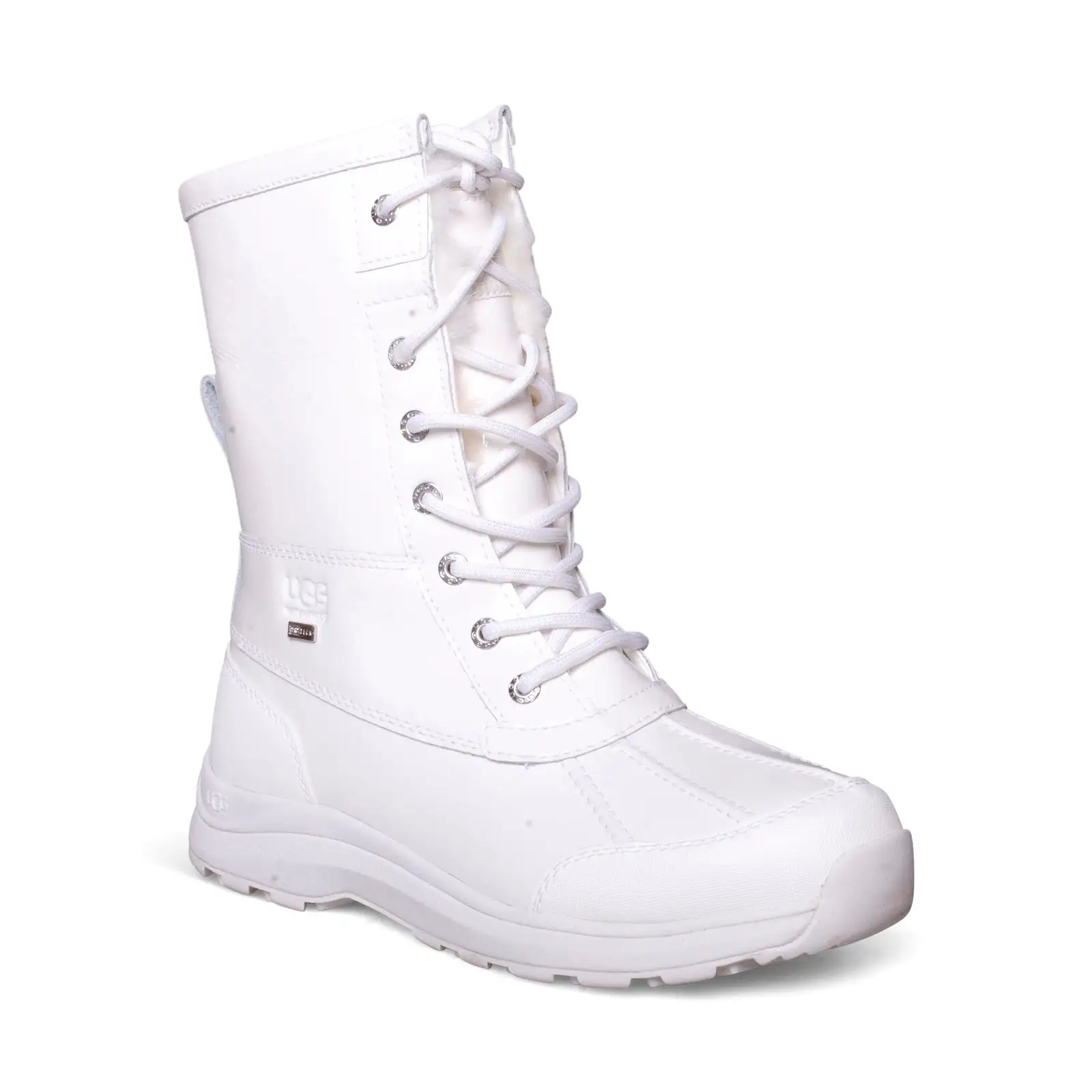 UGG Adirondack III Patent White Boots - Women's