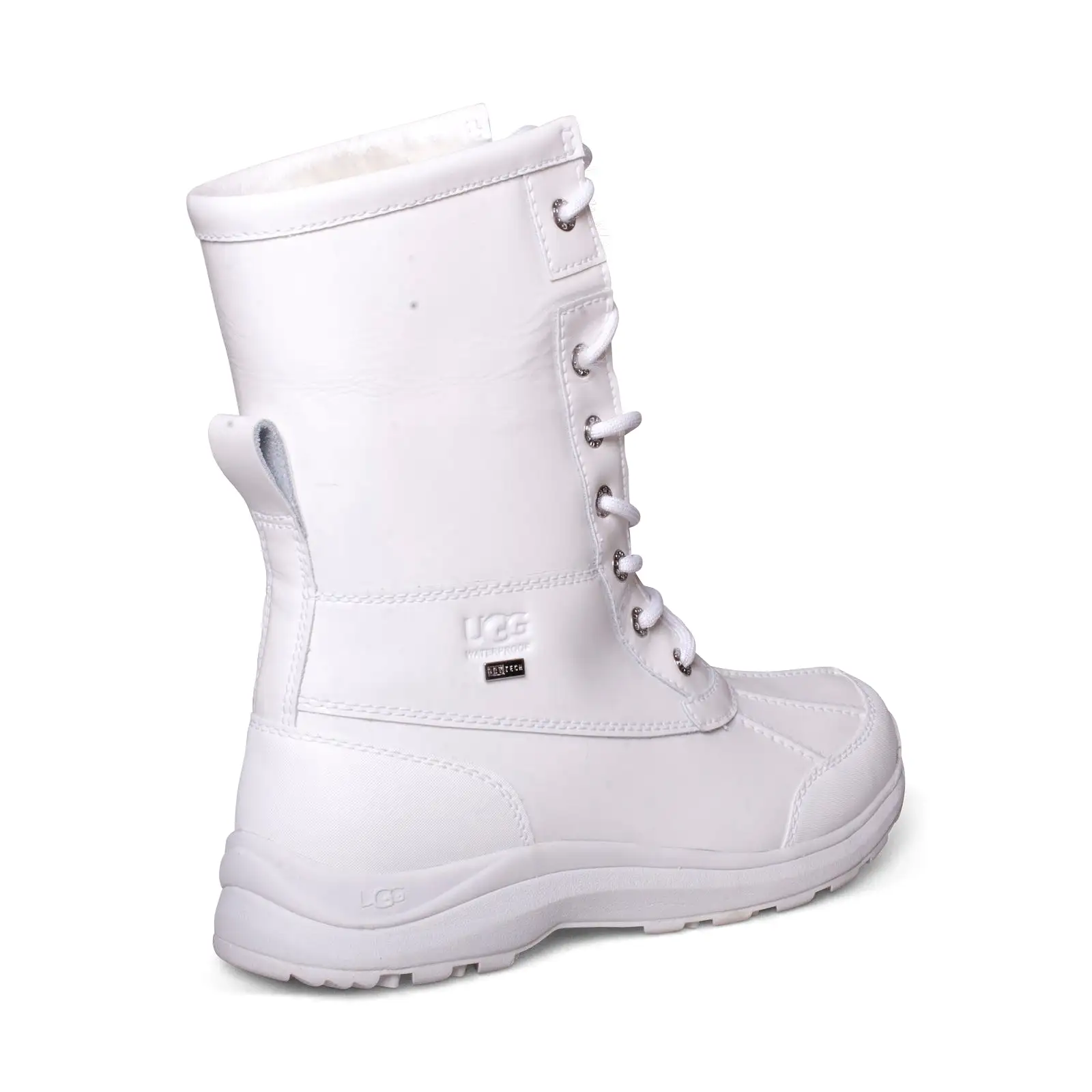 UGG Adirondack III Patent White Boots - Women's