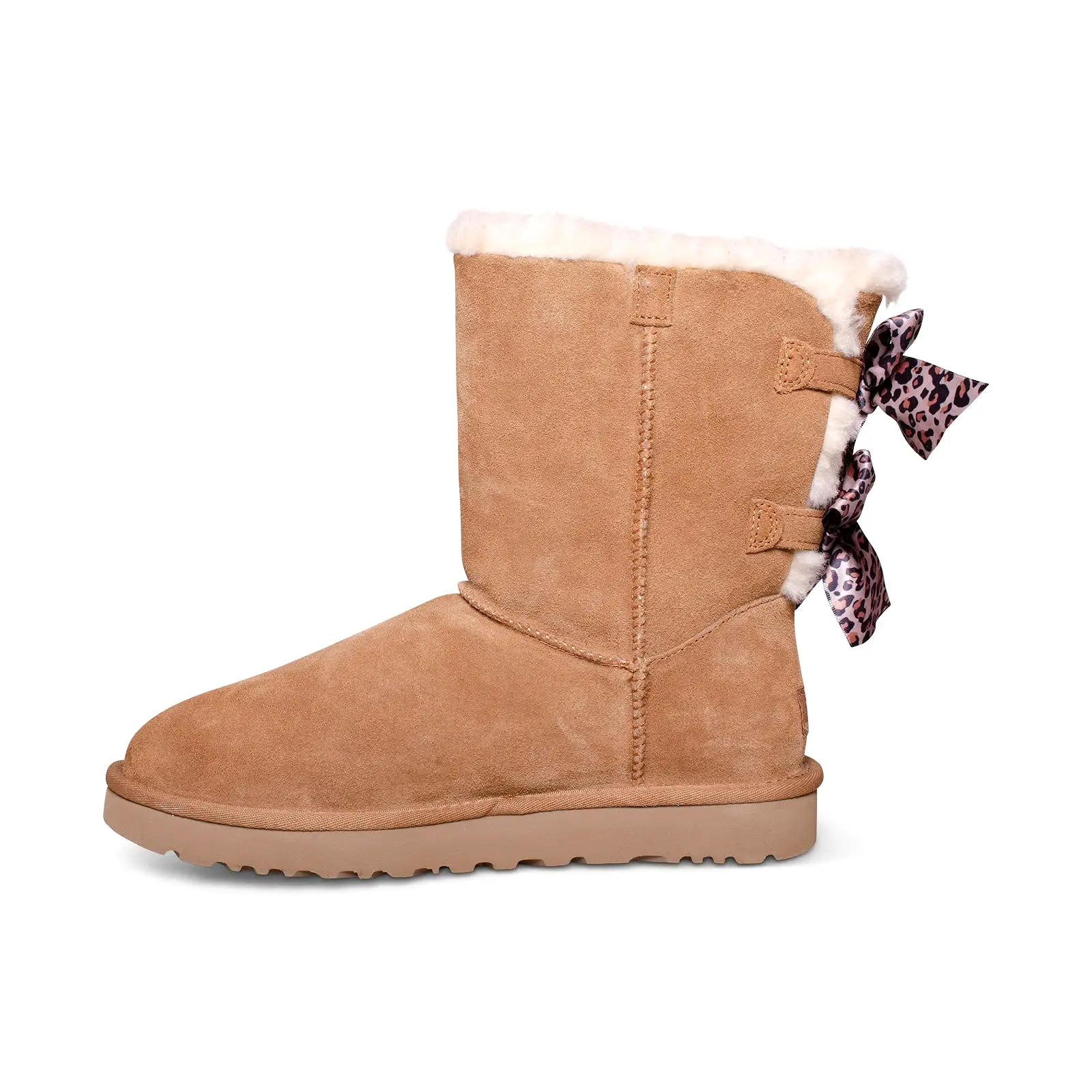 UGG Bailey Bow Leopard Chestnut Boots - Women's