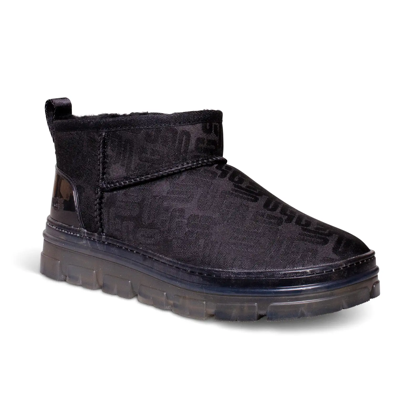 UGG Classic Ultra Mini Monogram Black Boots - Women's