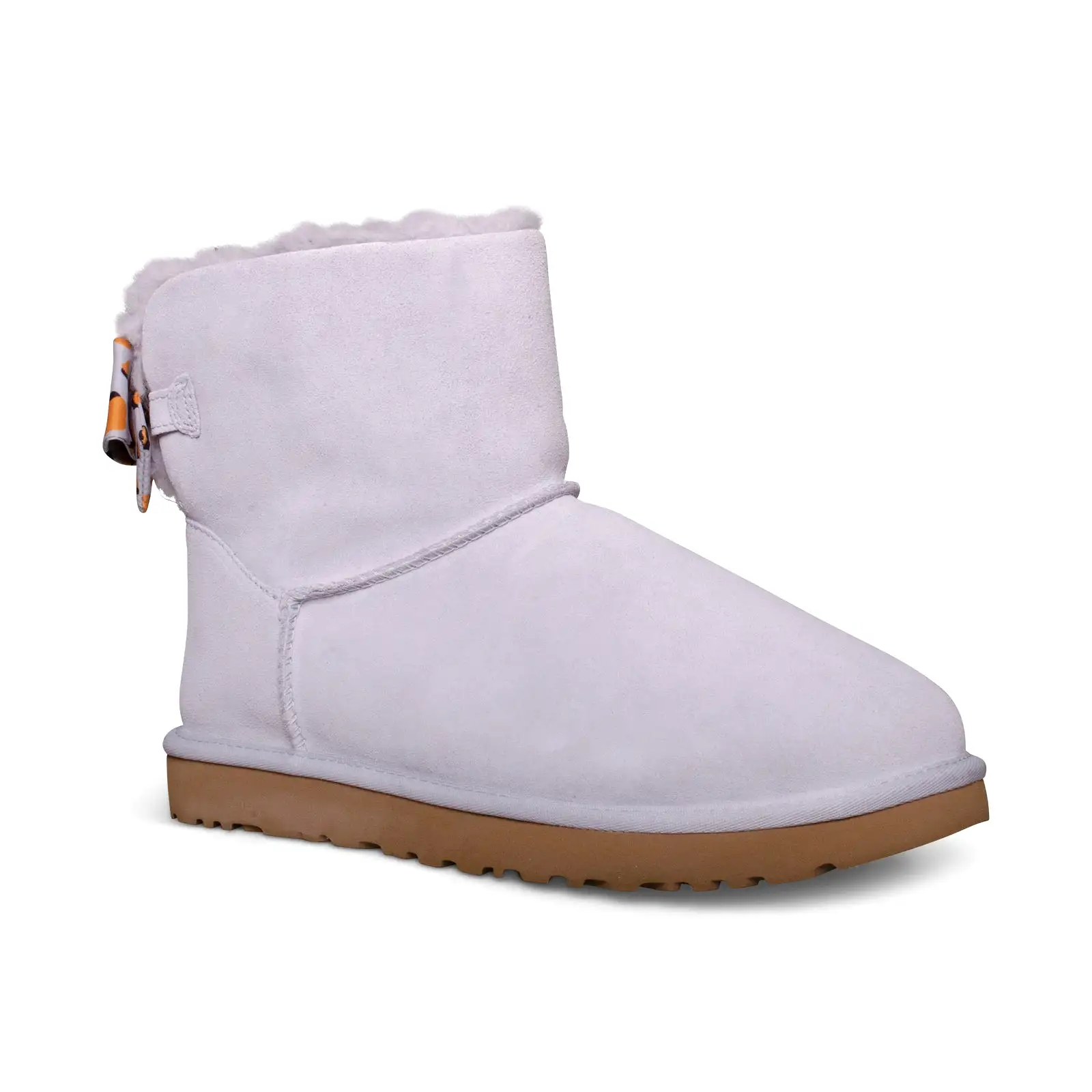 UGG Mini Bailey Bow Retro Spots Grey Boots - Women's