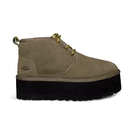 UGG Neumel Heritage Platform Chukka Burnt Olive Boots - Women's