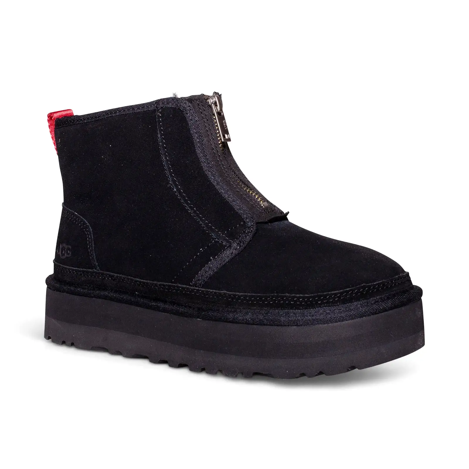 UGG Neumel Platform Zip Black Boots - Women's