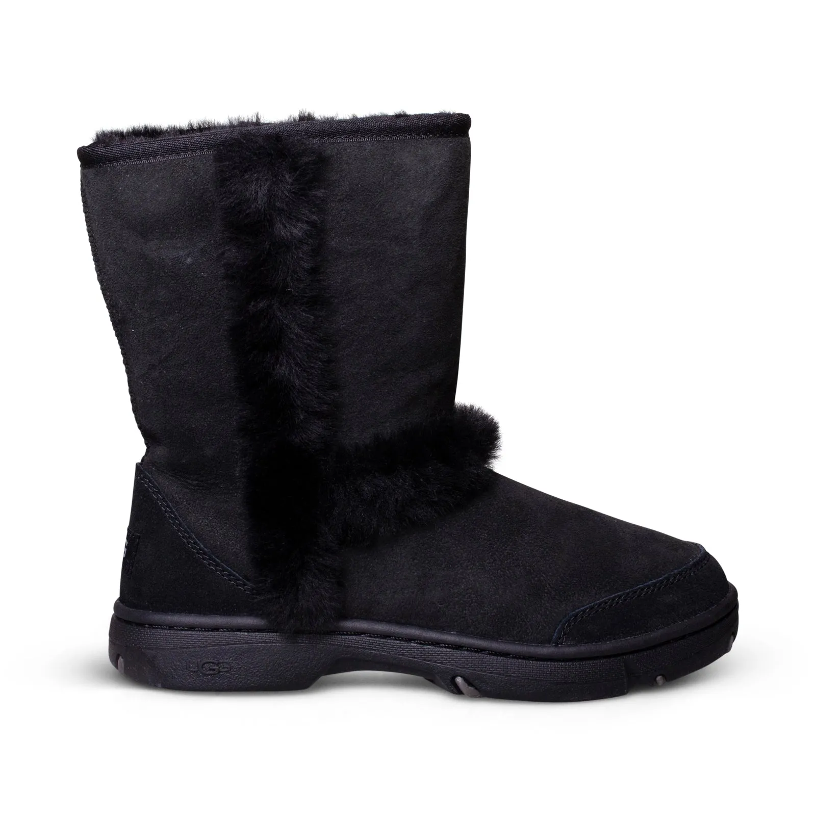 UGG Sunburst Short Black Boots - Women's