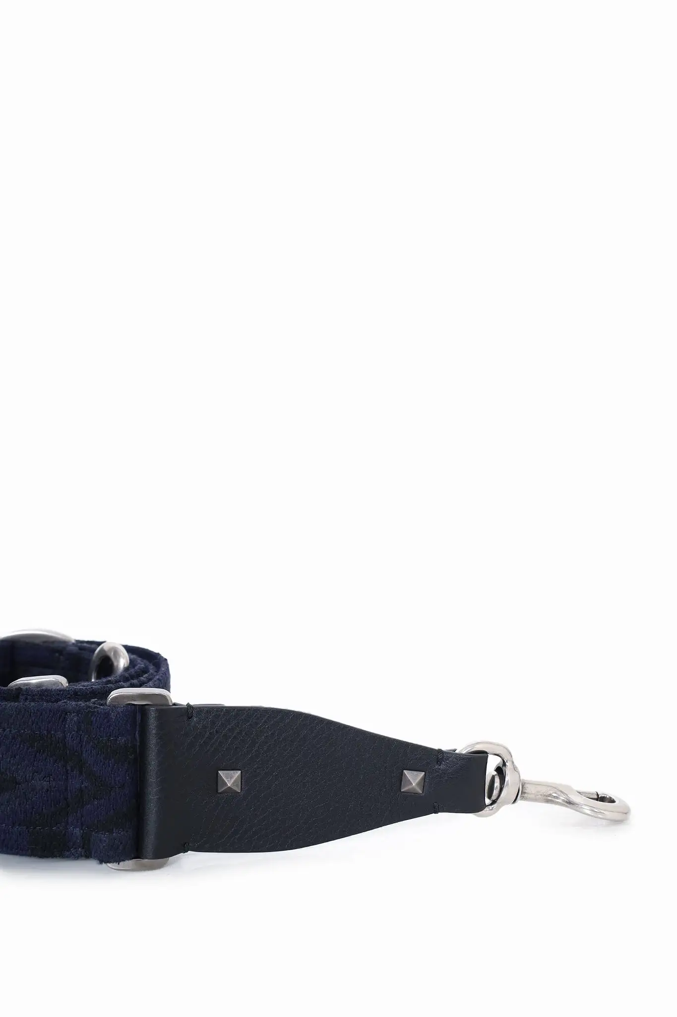 Valentino Black/Navy Canvas Bag Strap